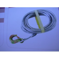 8 mm Winch Cable and Hook